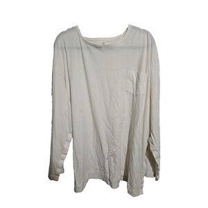 MAI Ivory Post Shoulder Surgery Infusion Chemotherapy Long Sleeve Top Womens 3XL